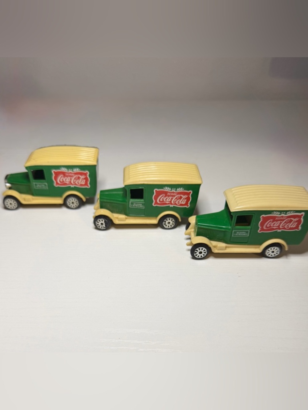 Vintage Coca Cola Toy Truck Lot 3 Delivery Vans Coke Promo Parts Repair Rare